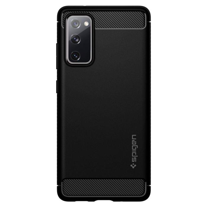 Bild 4, Spigen Samsung Galaxy S20 FE - Spigen Rugged Armor - Matt Svart
