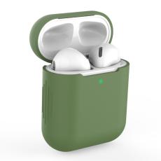  Silikonskal f&ouml;r AirPods med tr&aring;dl&ouml;s laddningsetui - Gr&ouml;n