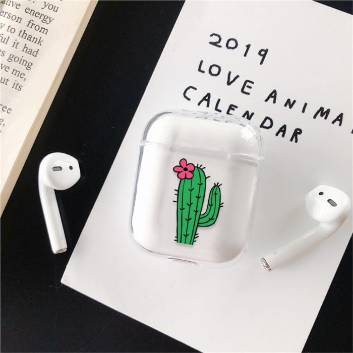 Bild 4,  AirPods skyddsskal med motiv - Kaktus