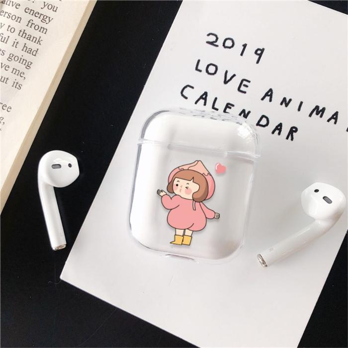 Bild 3,  AirPods skyddsskal med motiv - Flicka