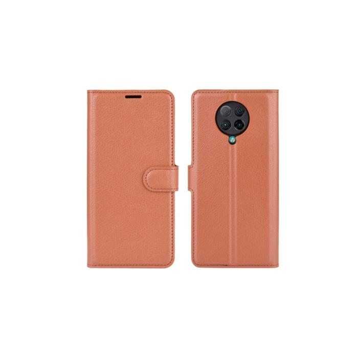 Bild 3,  Xiaomi Poco F2 Pro - Litchi Plånboksfodral - Brun