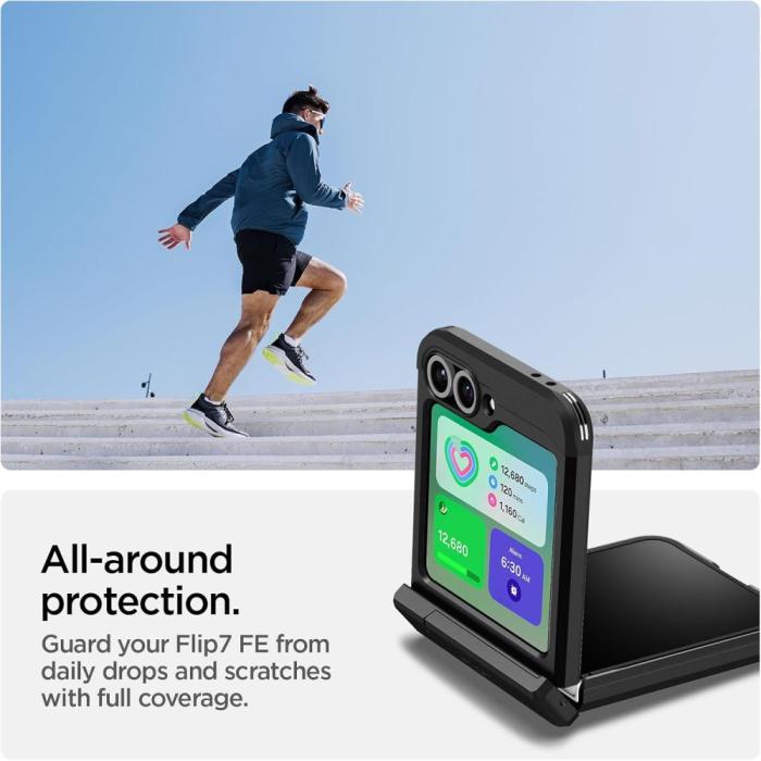 Bild 6, Spigen Spigen Galaxy Z Flip 7 FE / 6 Skal MagSafe Tough Armor Pro Svart