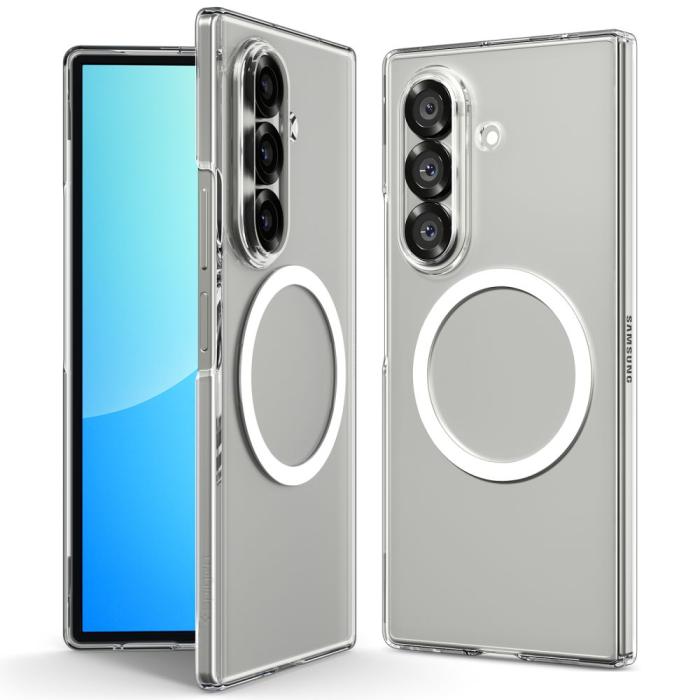Bild 2, Spigen Spigen Samsung Galaxy Z Fold 7 Skal MagSafe AirSkin Crystal Clear