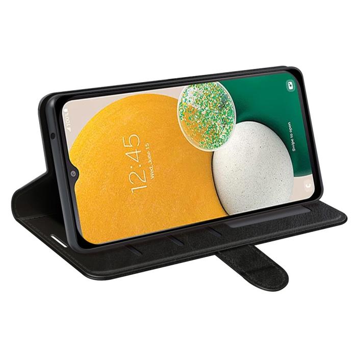 Bild 3,  Samsung Galaxy A14 4G/5G Fodral Crazy Horse Läder Svart