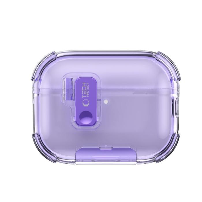 Bild 3, Tech-Protect Tech-Protect AirPods Pro 3 Skal Bounce Pro Lavender