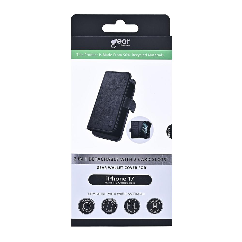 Gear Gear iPhone 17 2in1 MagSafe Magnet Fodral / Skal Svart