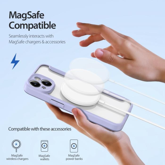 Bild 3, DUX DUCIS DUX DUCIS iPhone 14 Fodral MagSafe Skin X Pro Lila