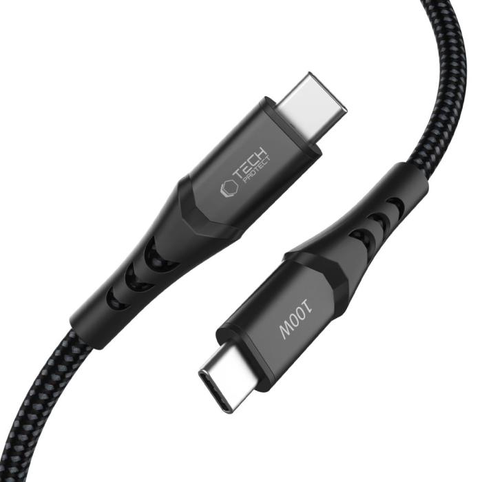 Bild 3, Tech-Protect Tech-Protect 1m 100W PD QC3.0 USB-C-USB-C Kabel UltraBoost
