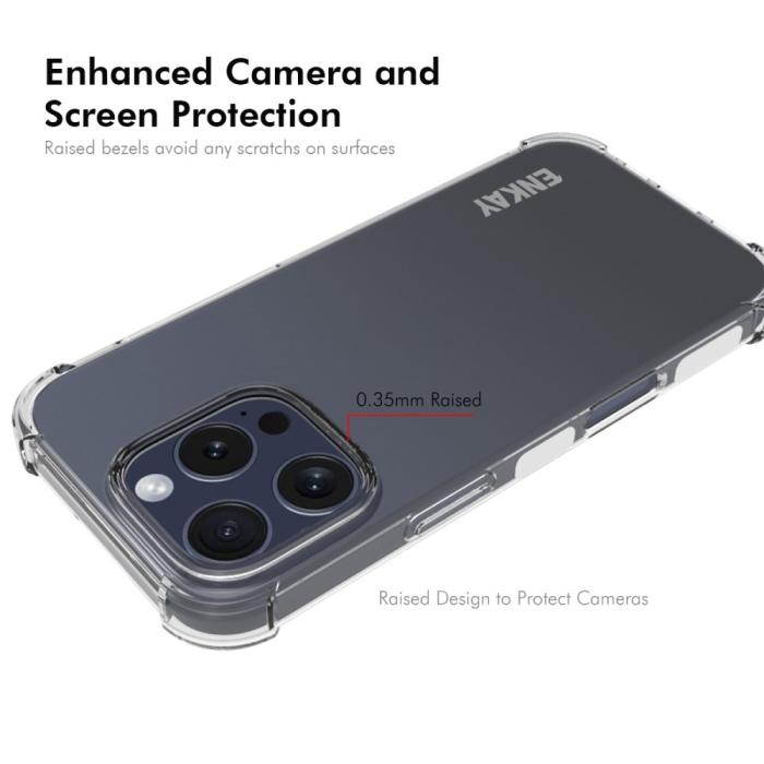 Bild 3, ENKAY ENKAY iPhone 16 Pro Skal Shockproof Transparent