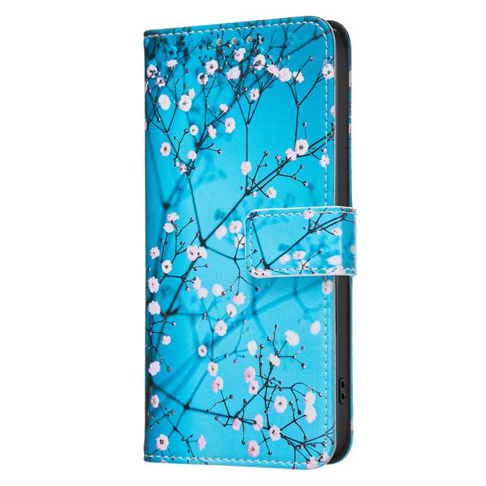 Bild 2,  Google Pixel 11/11 Pro Fodral Läder Med Tryck Blommor
