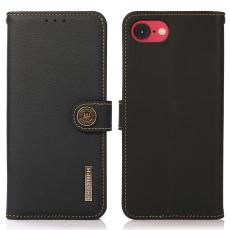 KHAZNEH KHAZNEH iPhone 17e / 16e Fodral &Auml;kta L&auml;der Svart