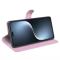  Honor Magic7 Pro Fodral Litchi Läder Ljus Rosa