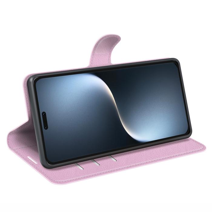 Bild 3,  Honor Magic7 Pro Fodral Litchi Läder Ljus Rosa