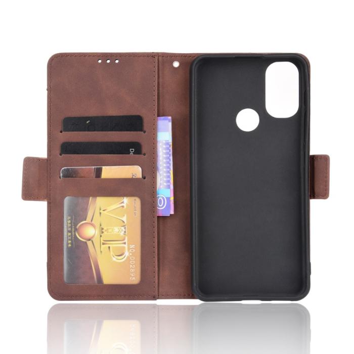 Bild 6,  Motorola Moto E20 Fodral Med Avtagbart Kortfodral Brun