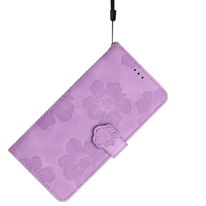 Bild 6,  Samsung Galaxy S24 Ultra Fodral Blommigt Tryck Lila