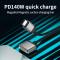  2m 140W USB-C - MagSafe 3 Magnetisk Nylon Kabel Blå