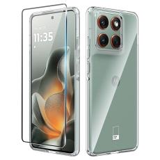  Motorola Edge 70 Skal TPU Inkl. Sk&auml;rmskydd H&auml;rdat Glas