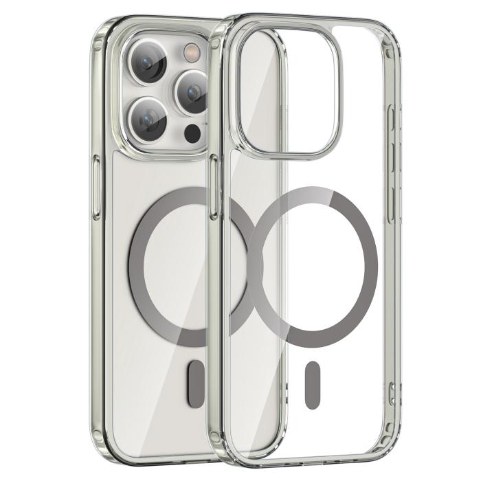 Bild 2, ColorPop ColorPop iPhone 15 Pro Max Skal CH MagSafe Transparent/Titanium
