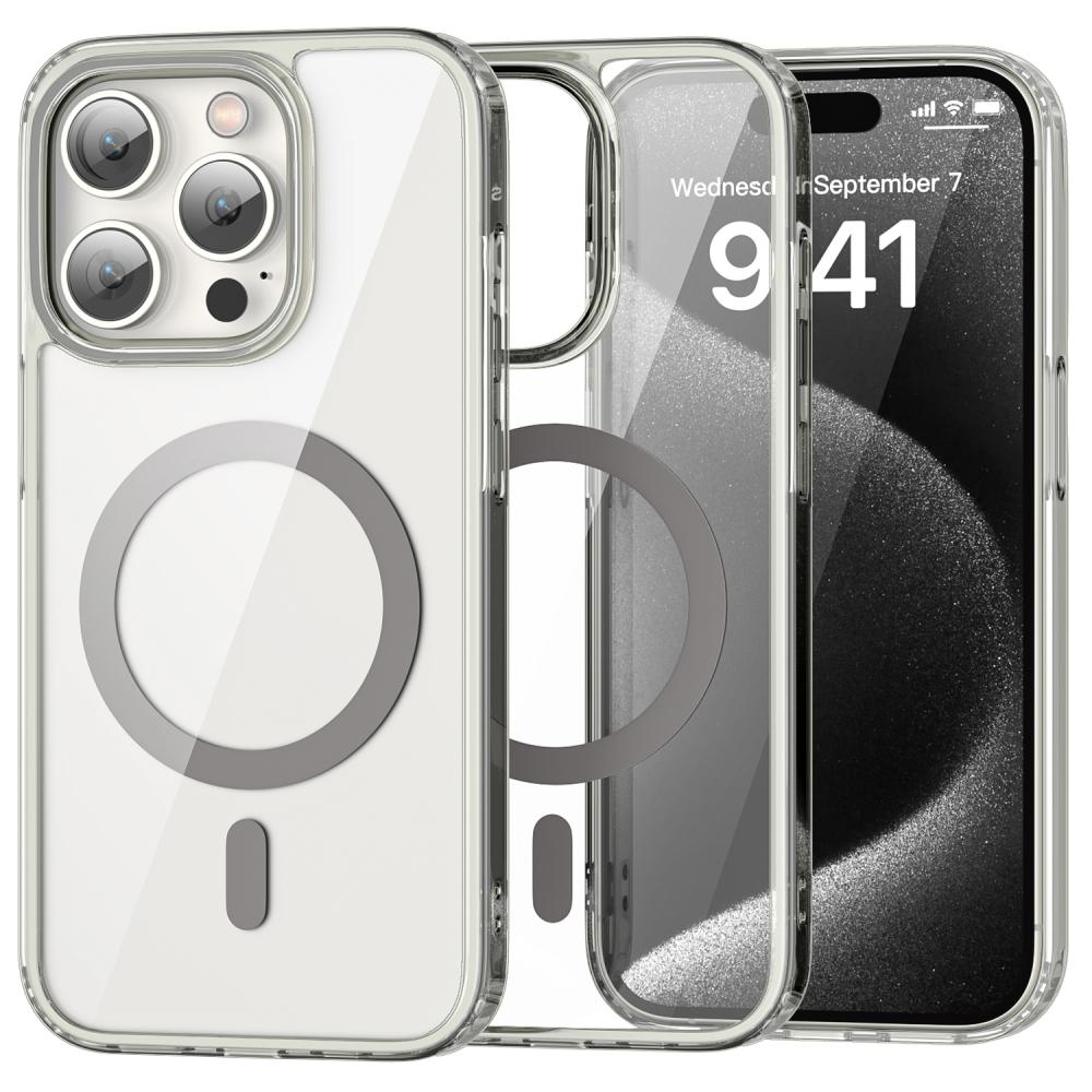 ColorPop ColorPop iPhone 15 Pro Max Skal CH MagSafe Transparent/Titanium