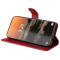  Samsung Galaxy S23 Ultra Fodral Läder Röd