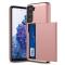  Samsung Galaxy S21 - Hybrid Skal Med Kortfack - Roséguld