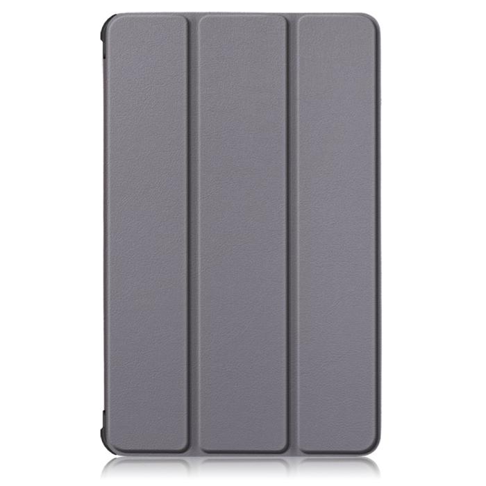 Bild 2,  Lenovo Tab M8 2nd Gen (HD) Litchi Tri-Fold Fodral Grå