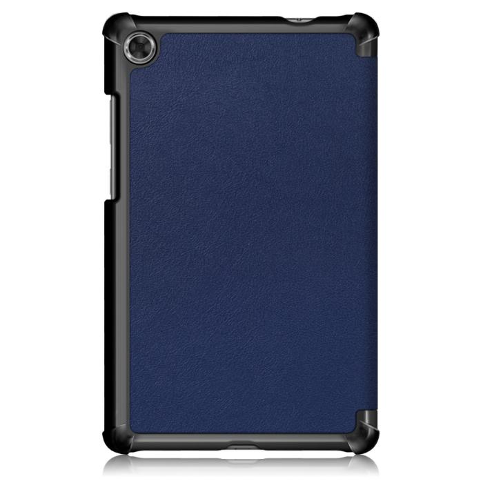 Bild 3,  Lenovo Tab M8 2nd Gen (HD) Litchi Tri-Fold Fodral Mörk Blå