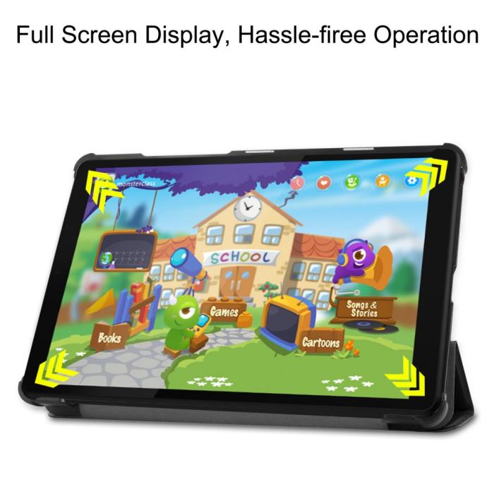 Bild 4,  Lenovo Tab M8 2nd Gen (HD) Slimfit Tri-Fold Fodral Svart
