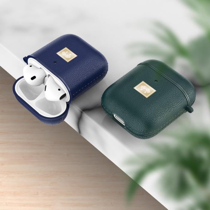 Bild 2,  Stiligt Skyddsskal med krok AirPods - Blå
