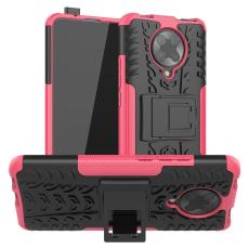 Xiaomi Poco F2 Pro - St&ouml;tt&aring;ligt Skal med St&ouml;d - Rosa