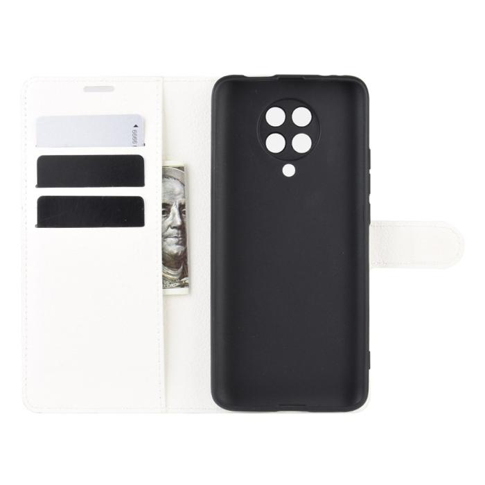 Bild 3,  Xiaomi Poco F2 Pro - Litchi Plånboksfodral - Vit