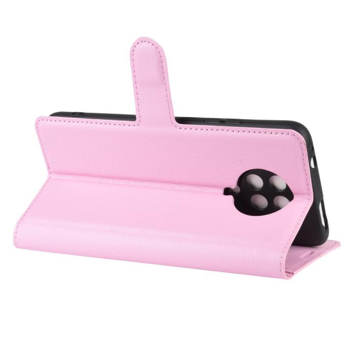 Bild 5,  Xiaomi Poco F2 Pro - Litchi Plånboksfodral - Ljus Rosa
