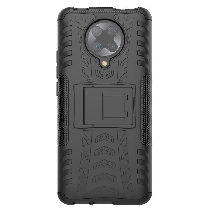 Bild 3,  Xiaomi Poco F2 Pro - Stöttåligt Skal med Stöd - Svart