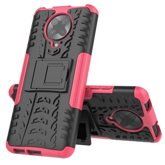 Bild 2,  Xiaomi Poco F2 Pro - Stöttåligt Skal med Stöd - Rosa