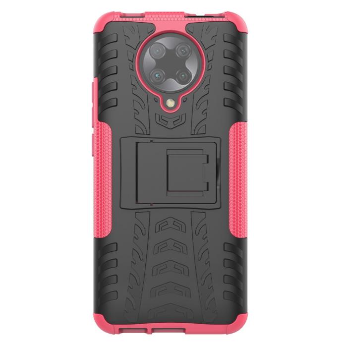 Bild 3,  Xiaomi Poco F2 Pro - Stöttåligt Skal med Stöd - Rosa
