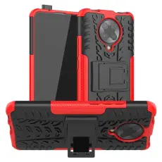  Xiaomi Poco F2 Pro - St&ouml;tt&aring;ligt Skal med St&ouml;d - R&ouml;d
