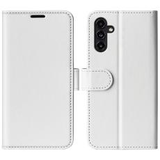  Samsung Galaxy A14 4G/5G Fodral Crazy Horse L&auml;der Vit