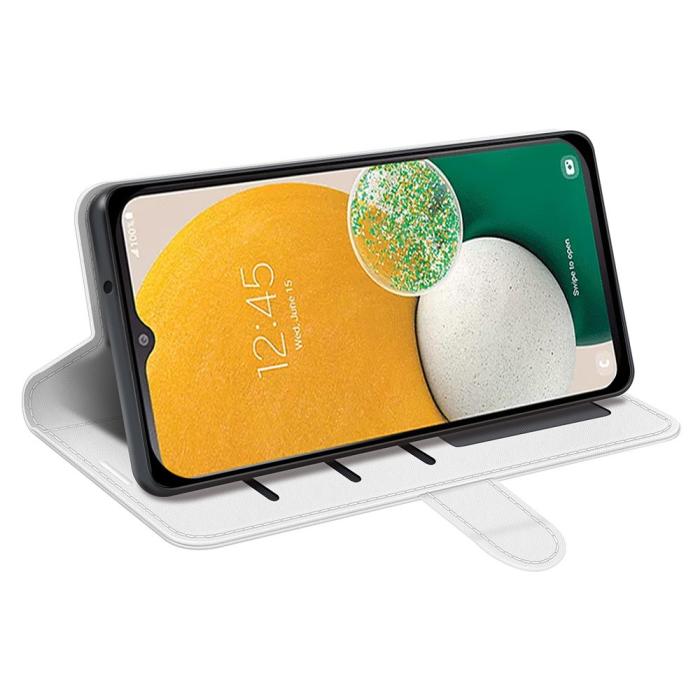 Bild 3,  Samsung Galaxy A14 4G/5G Fodral Crazy Horse Läder Vit