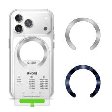 Tech-Protect Tech-Protect 2-PACK Magnetisk MagSafe Ring Bl&aring; / Silver
