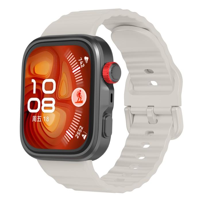 Bild 4, KALEBOL KALEBOL Huawei Watch Fit 4 Pro/4/3 Armband Wave Silikon Starlight