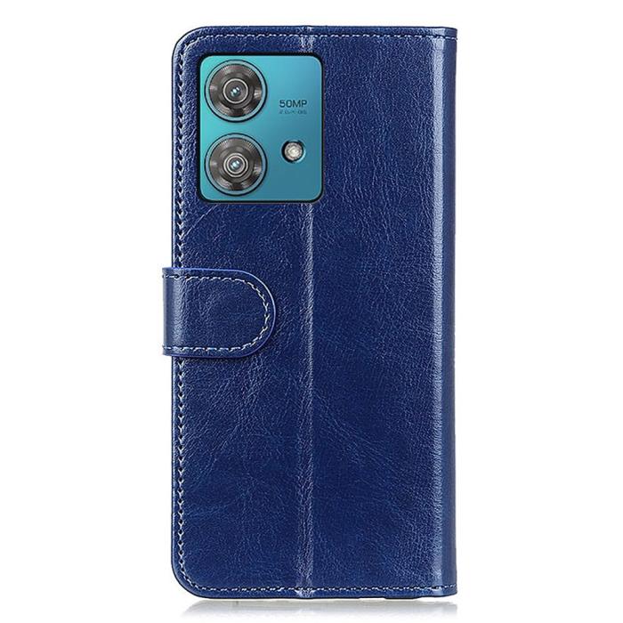 Bild 6,  Motorola Edge 40 Neo 5G Fodral Crazy Horse Läder B