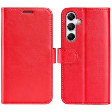  Samsung Galaxy A35 5G Fodral Crazy Horse L&auml;der R&ouml;d