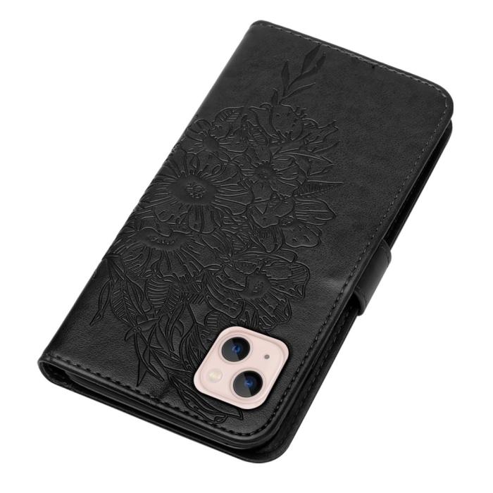 Bild 5,  iPhone 15 Fodral Med Tryck Fjäril Svart