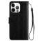  iPhone 13 Pro Max Fodral Crazy Horse Läder Svart