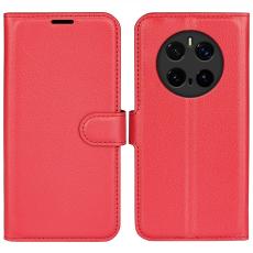  Honor Magic7 Pro Fodral Litchi L&auml;der R&ouml;d
