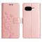  Google Pixel 10a Fodral Med Blommigt Tryck Roséguld