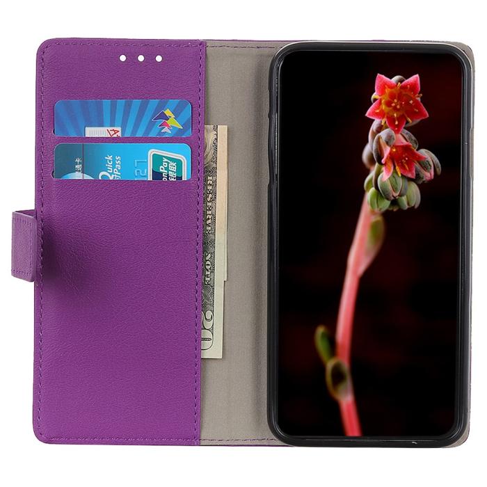 Bild 5,  Motorola Moto G51 Fodral Läder Lila