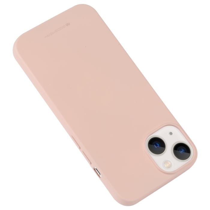 Bild 2, Mercury GOOSPERY Mercury Goospery iPhone 14 Skal Liquid Skin Touch Ljus Rosa