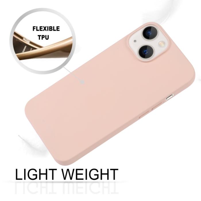 Bild 4, Mercury GOOSPERY Mercury Goospery iPhone 14 Skal Liquid Skin Touch Ljus Rosa