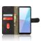  Sony Xperia 10 VI Fodral Skin Touch Läder Fodral Svart